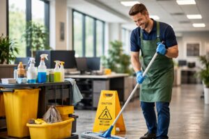 Professional janitorial cleaning services Livonia office facility